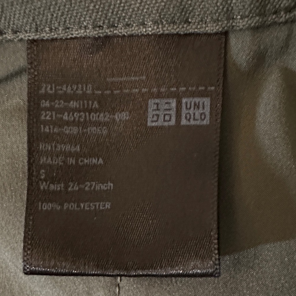 Uniqlo Olive Tailored Straight-Leg Trousers - Picture 5 of 5